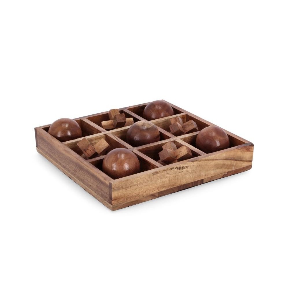 DECORAZIONE TRIS FORTUNE LEGNO 23,5X23,5